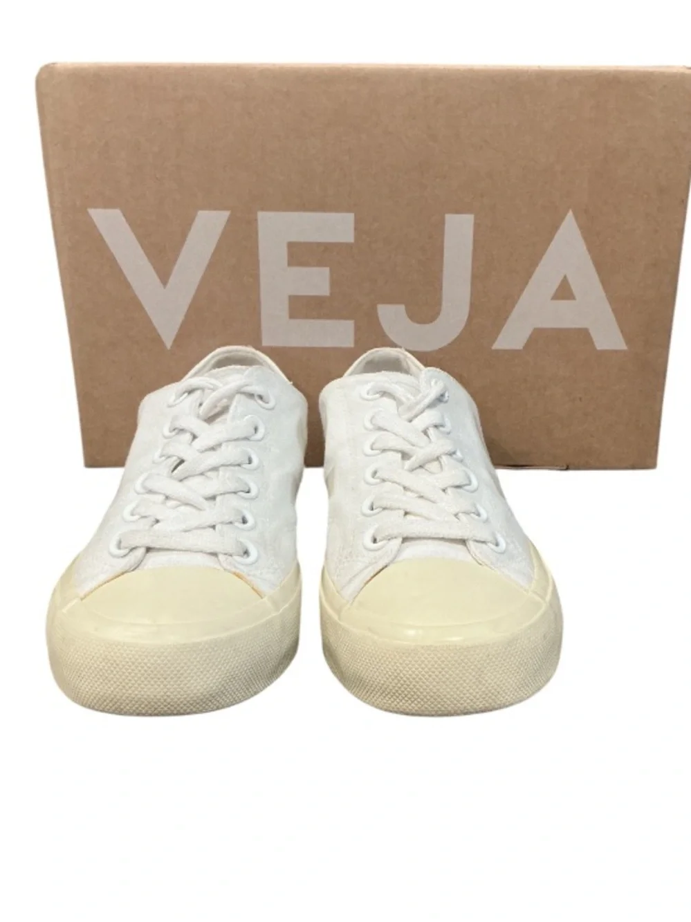Authentic Veja woman’s signature designer canvas sneakers sz 9 Euro 40